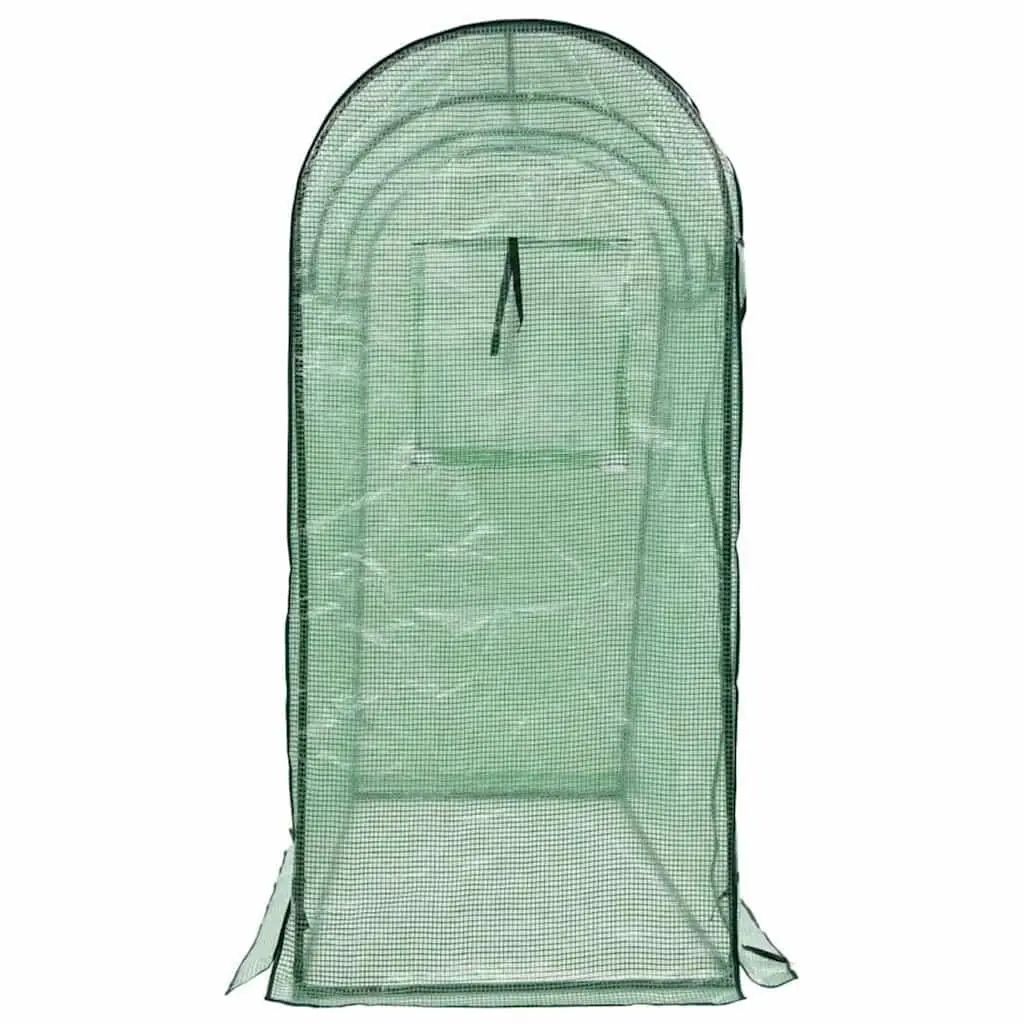 Greenhouse Green 200x80x170cm Powder-coated Steel Frame Zippered Door Gardening Shelter
