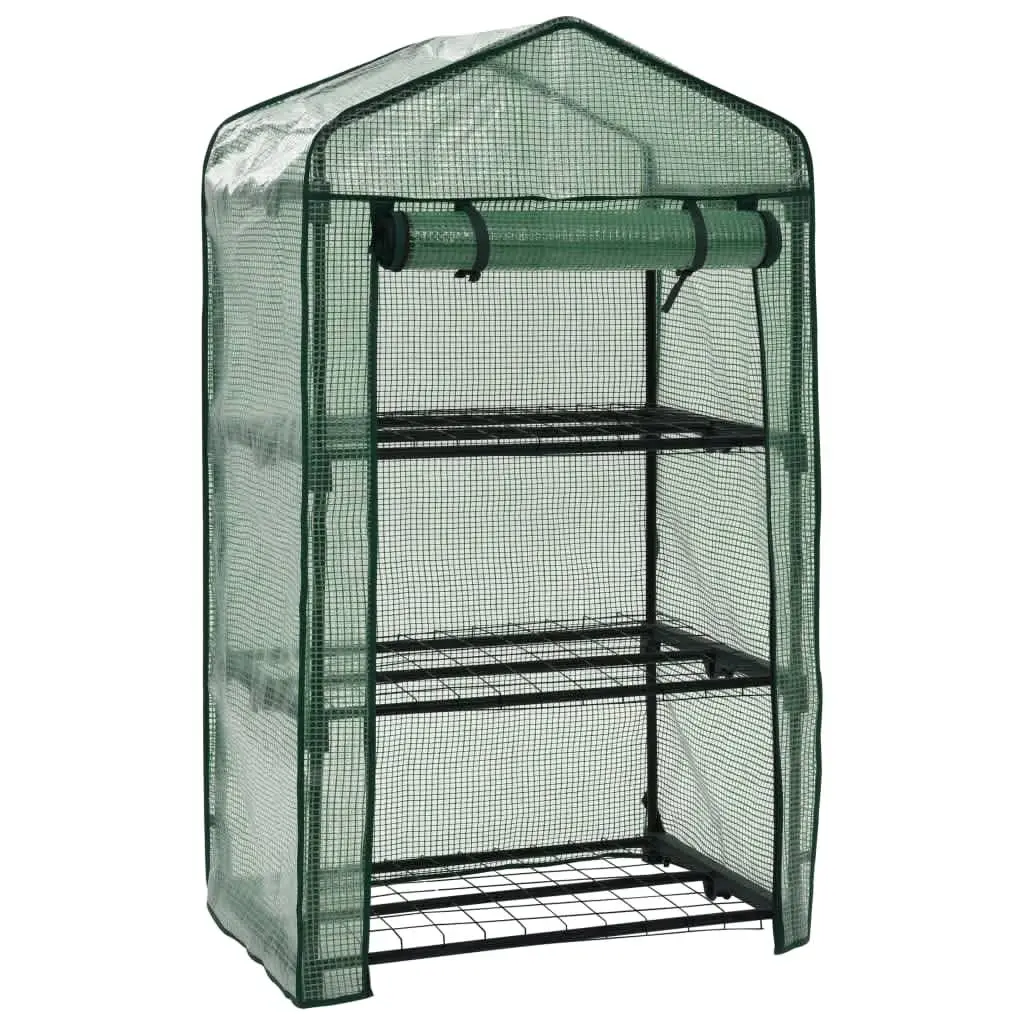3-Tier Mini Greenhouse 69x49x125cm Garden Plant Growing Warm House Portable