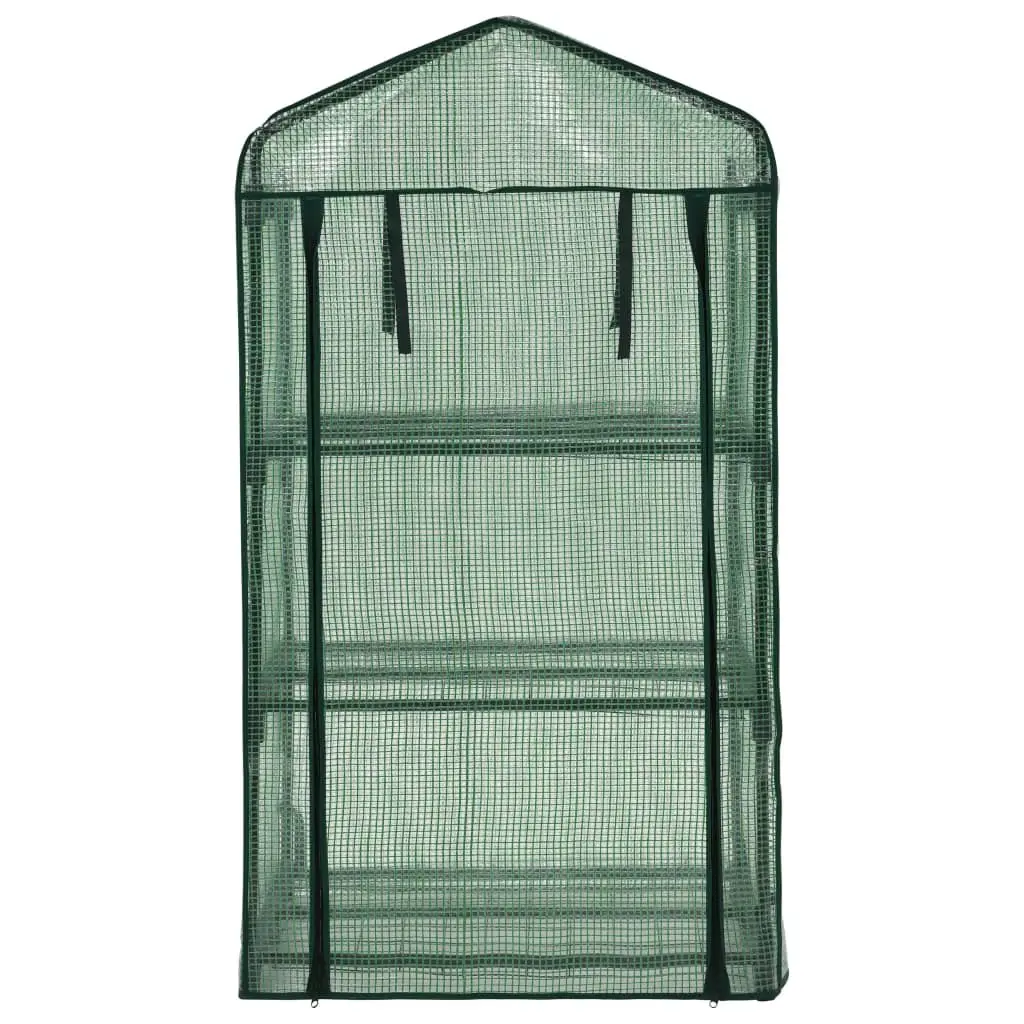 3-Tier Mini Greenhouse 69x49x125cm Garden Plant Growing Warm House Portable