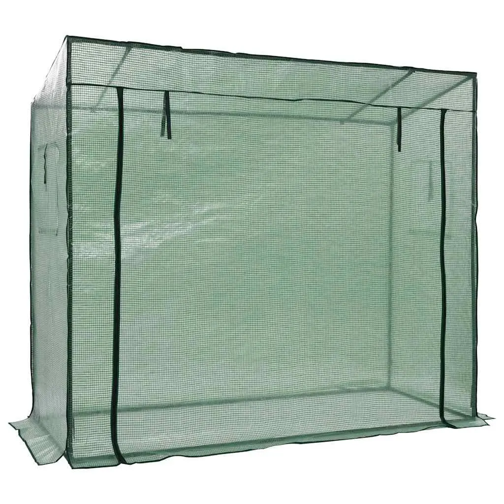 Walk-in Greenhouse Green 200x80x173cm Powder Coated Steel Frame UV Protected Portable