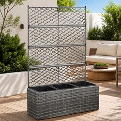 Raised Bed Planter with Trellis Support