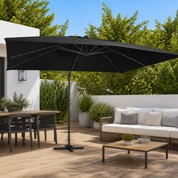 Cantilever Garden Parasol with Solar LED - Perfect for You