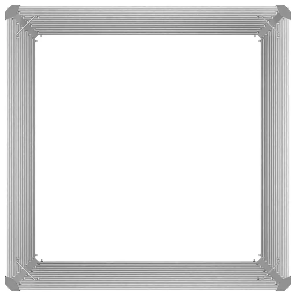 Raised Garden Bed 100x100x77 cm Galvanised Steel Planter Green Open Bottom