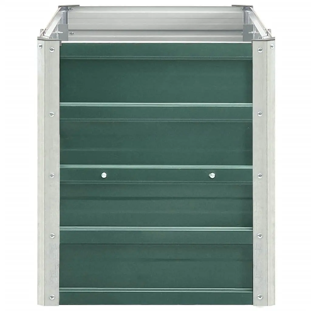 Raised Garden Bed Green 240 x 40 x 45 cm Weather Resistant Heavy Duty Galvanised Steel Frame Easy to Assemble