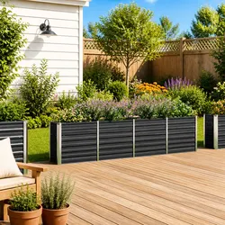 Raised Garden Bed 320x40x77 cm Made of Steel