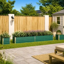 Compact Raised Garden Bed Planter for Outdoor Use 320x40x45cm