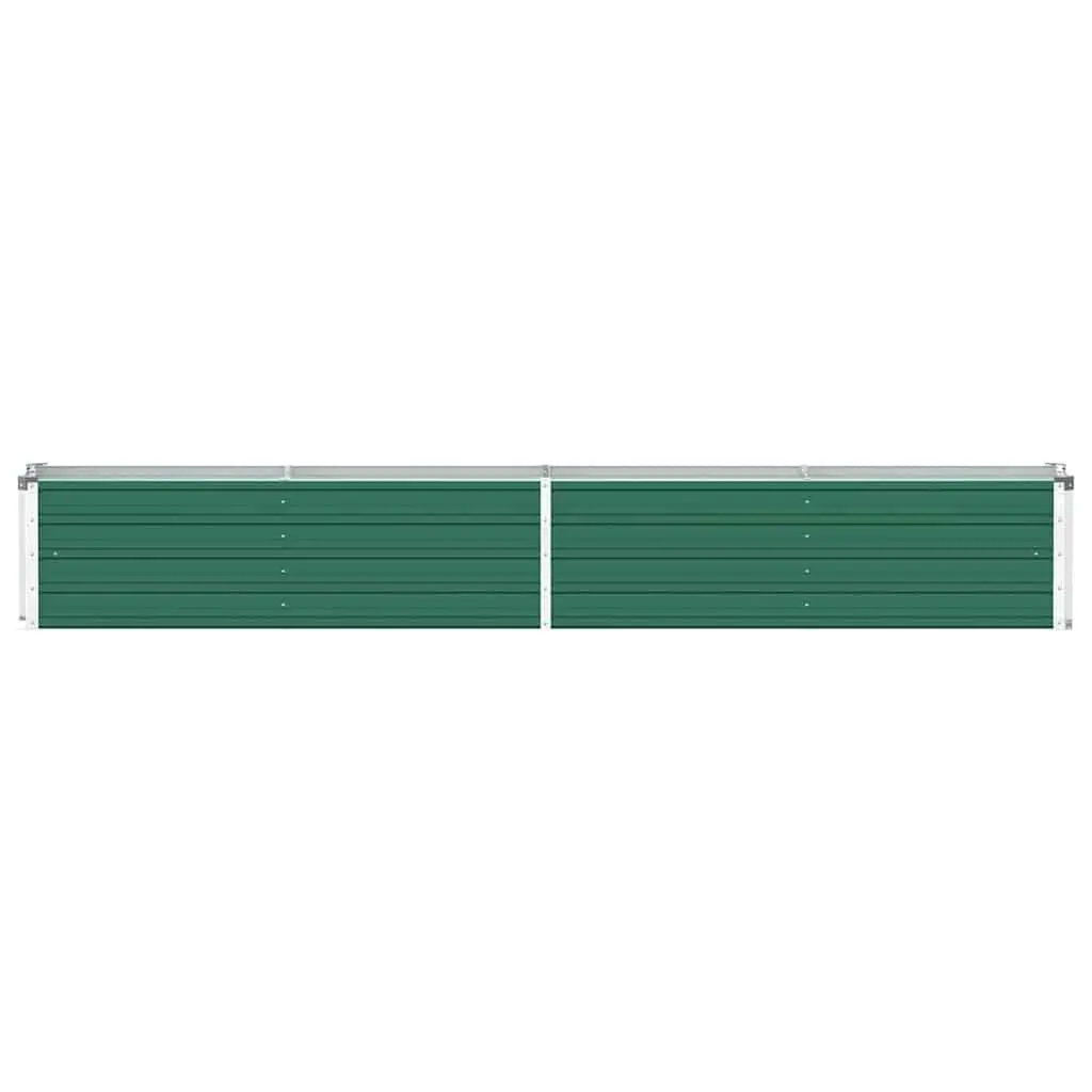 Raised Garden Bed Planter Box Green 320x40x45cm Heavy-duty Galvanised Steel Construction