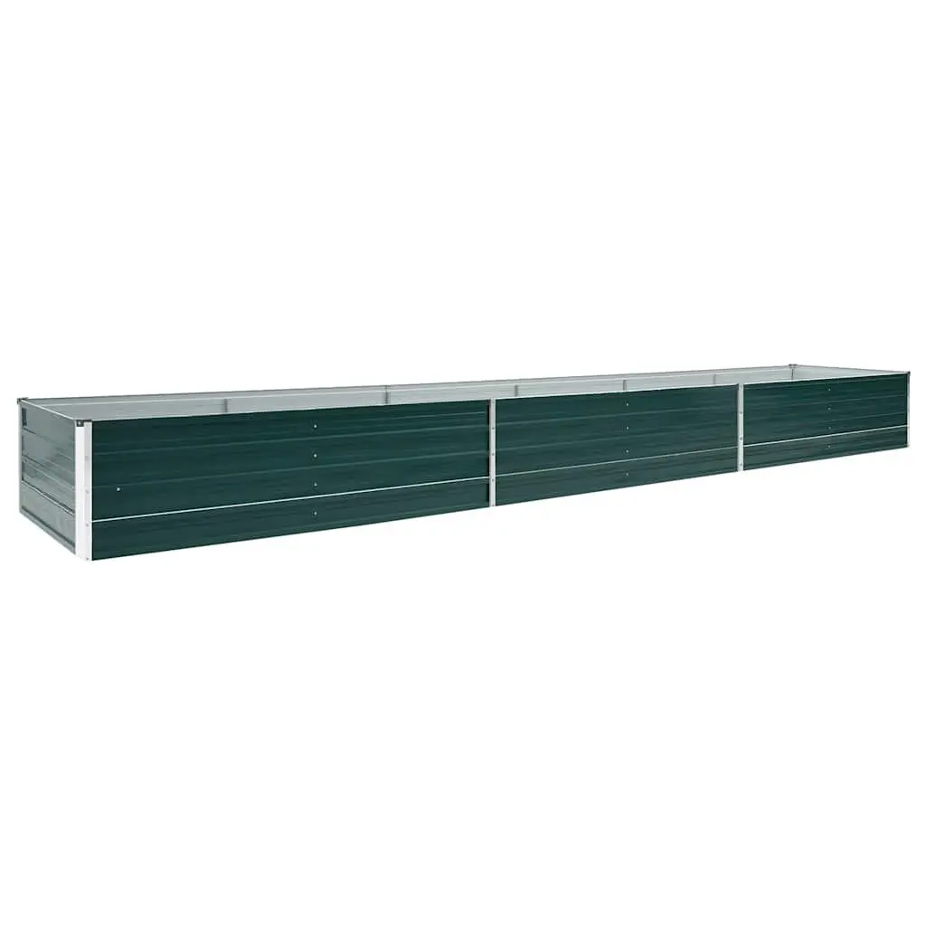Raised Garden Bed Planter Box Green Galvanised Steel Heavy-duty Weather Resistant Outdoor Gardening
