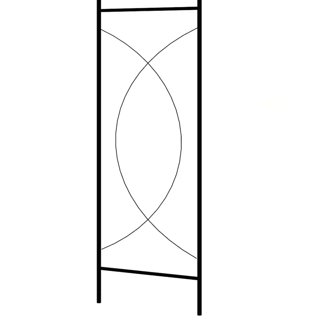 Garden Arch Black Iron Outdoor Arbour Climbing Plants