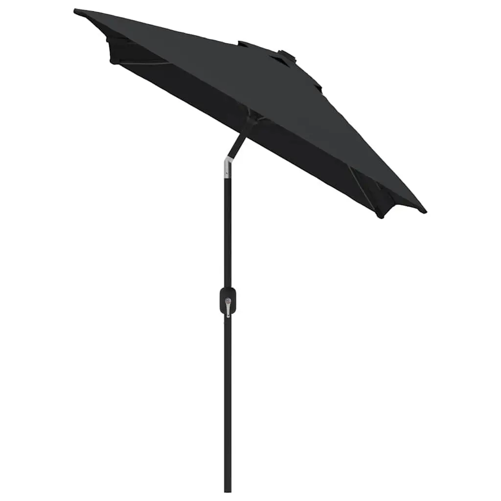 Garden Parasol Black 300x200cm UV Protective Crank Tilt Foldable