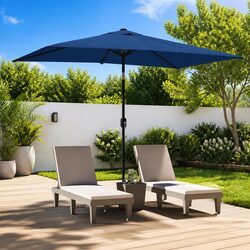 Garden Parasol - Blue 300x200cm, Stylish & Practical