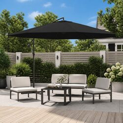 350cm Cantilever Parasol for Effortless Outdoor Relaxation