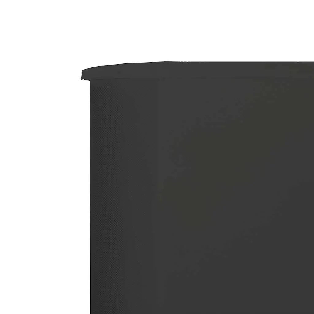 9-Panel Folding Wind Screen Anthracite 1200x160cm Durable Non-Woven Fabric Garden Shelter