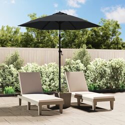 Concise Garden Parasol Anthracite 200x224cm, Easy to Use