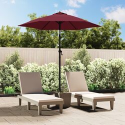 Your Outdoor Companion: Red Burgundy Parasol 200x224cm