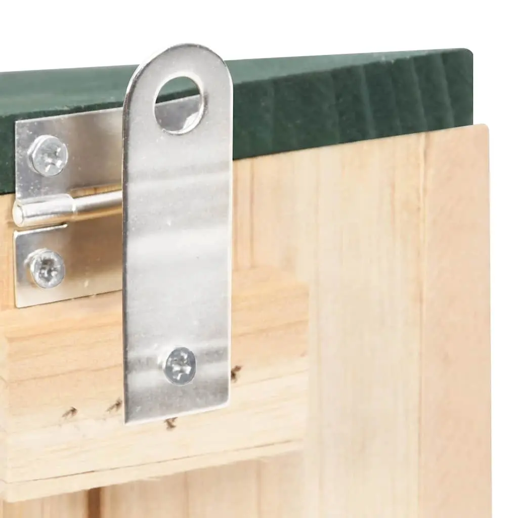 Wooden Squirrel House 4 Pack Garden Outdoor Feeding Station Hinged Roof Shelter