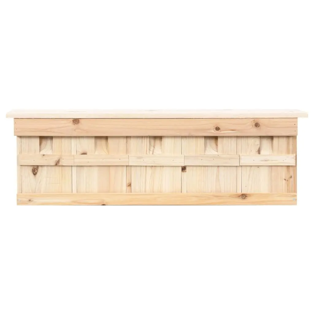 Wooden Birdhouse Brown 5 Rooms Outdoor Nesting Box with Removable Front Doors