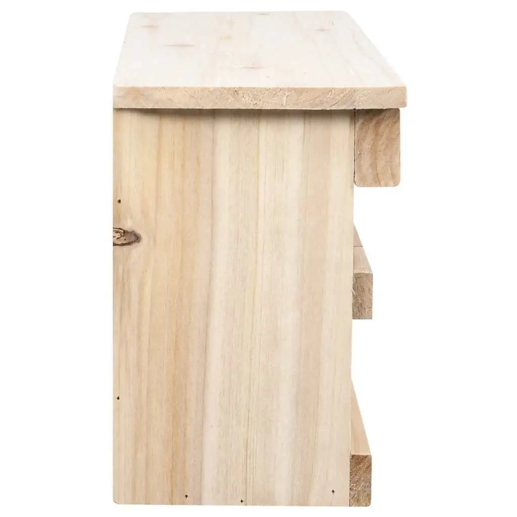 Wooden Birdhouse Brown 5 Rooms Outdoor Nesting Box with Removable Front Doors