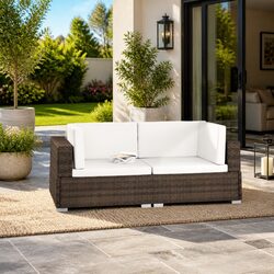 Compact Outdoor Corner Seats, Perfect for Any Patio