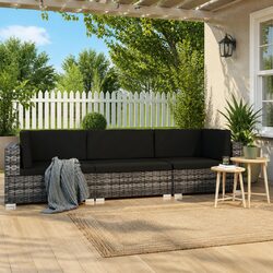 Compact and Durable 3-Piece Garden Sofa Set