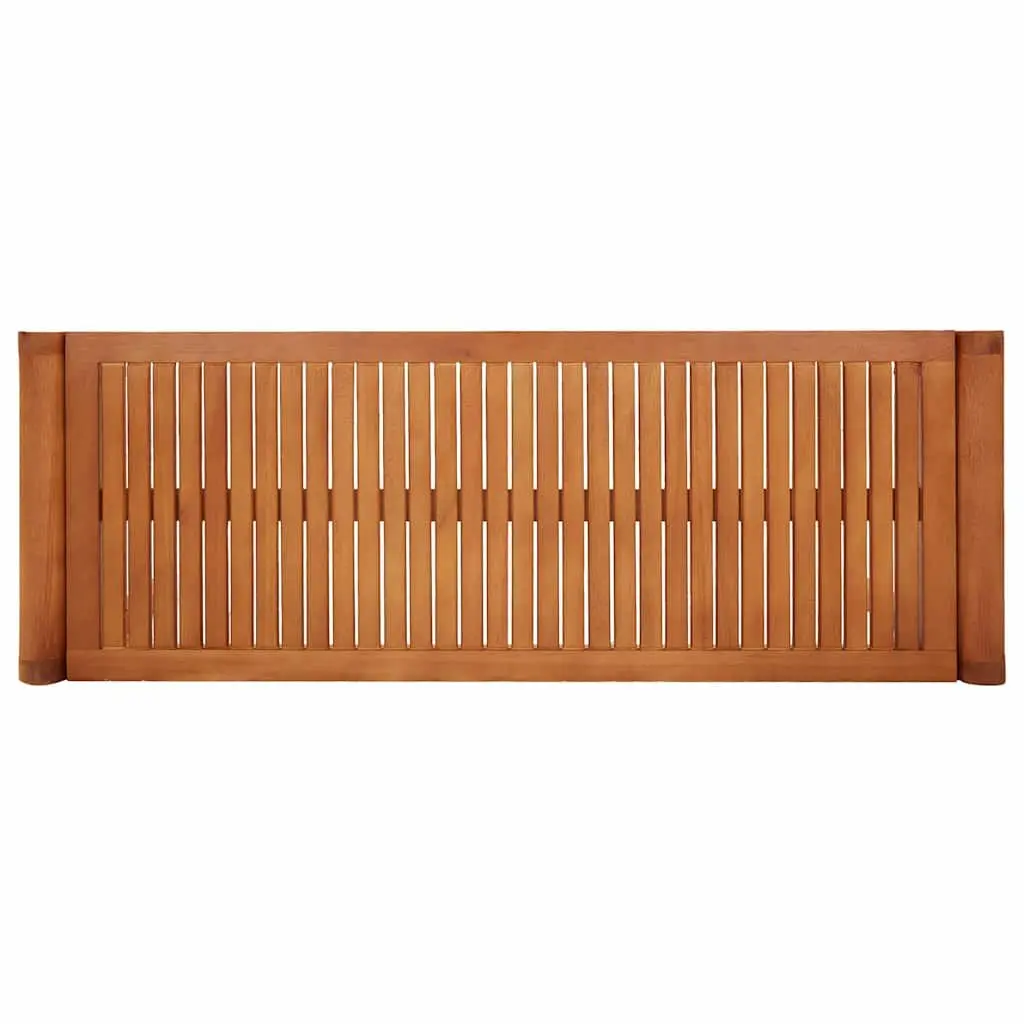 Outdoor Bench Brown 120cm Weather Resistant Wooden Patio Furniture