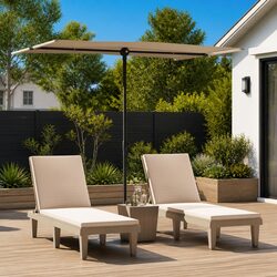 Your New Garden Parasol 2x1.5m in Taupe