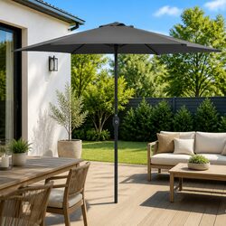 Garden Parasol with Easy Crank Operation 270x246 cm