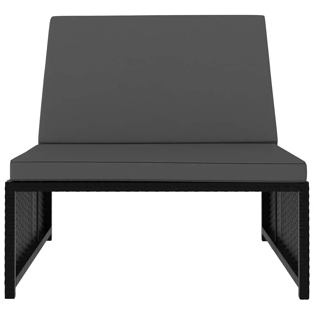 Reclining Garden Chair Set with Coffee Table