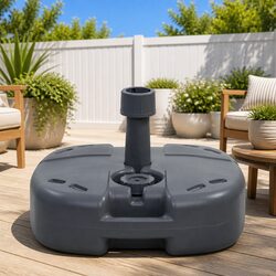 Grey Umbrella Base for Outdoor Use