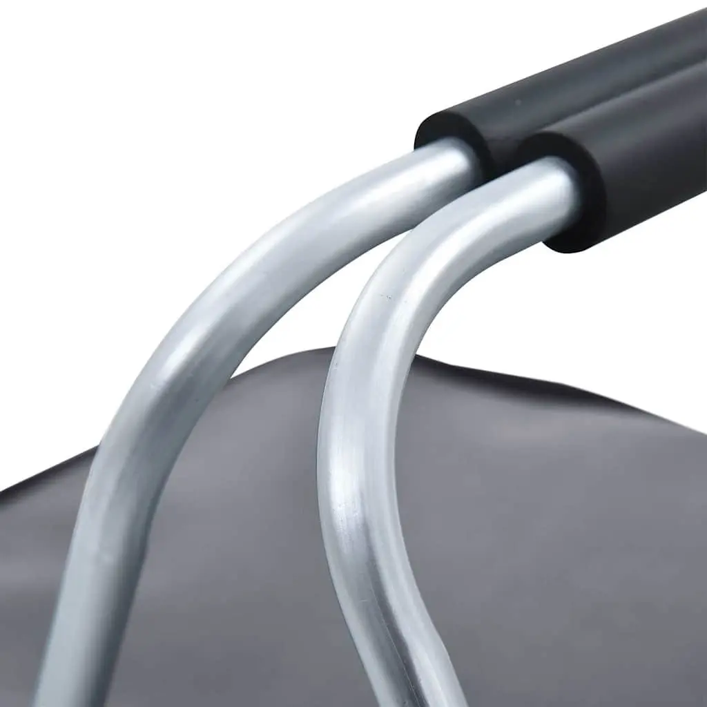 Foldable Cooler Bag Grey 46x27x23 cm Insulated Portable Food Beverage Cooler