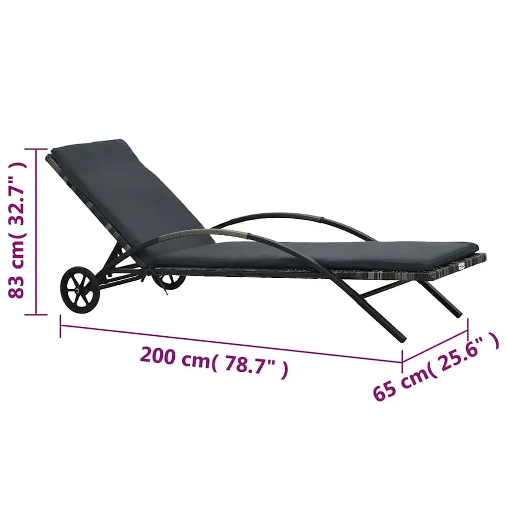 Sun Lounger Set for Relaxation
