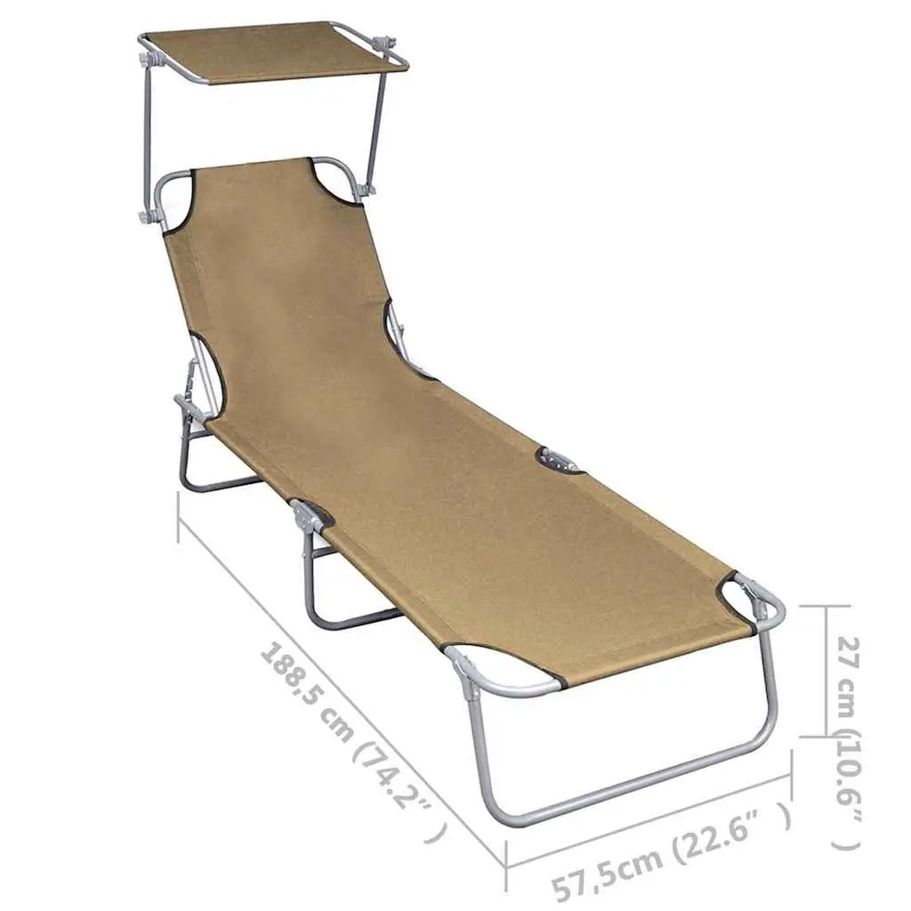 Sun Lounger with Canopy