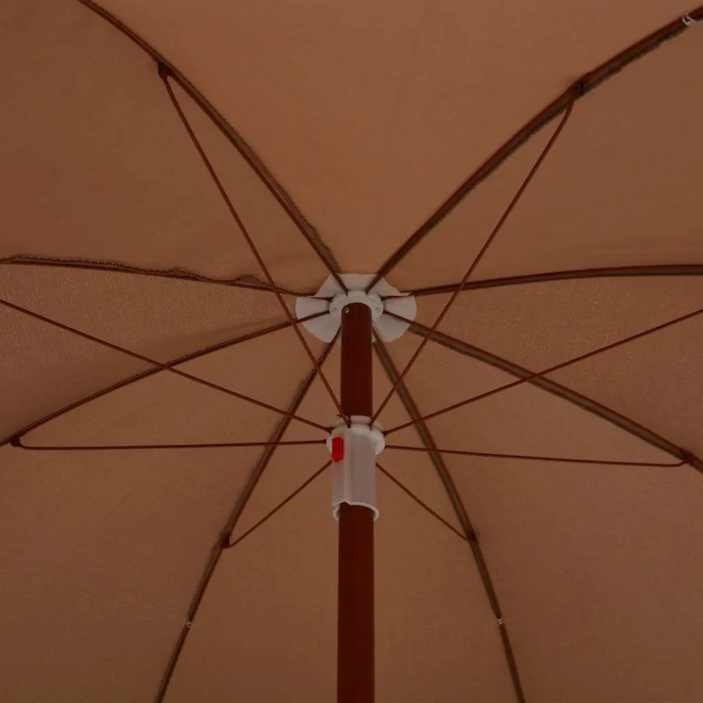 Garden Parasol Taupe 180 cm UV Protection Outdoor Sunshade