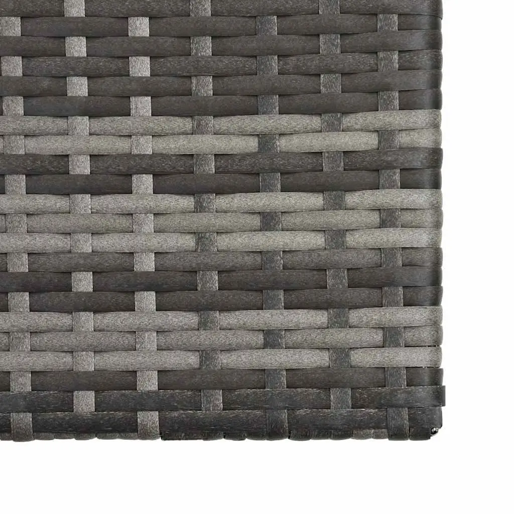 Garden Lounge Set 5 Piece Outdoor Patio Furniture Poly Rattan Grey Sofa