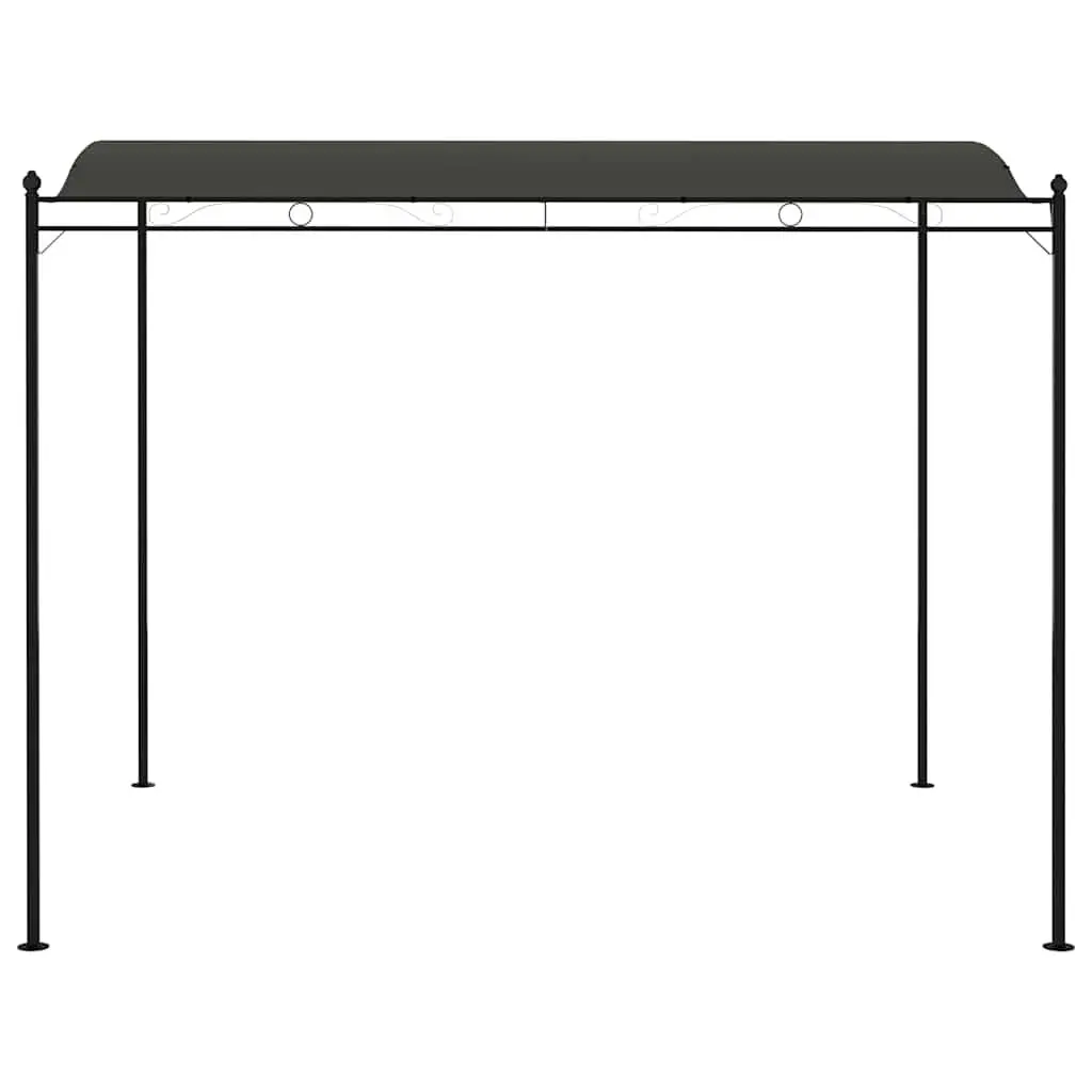 Sunshade Awning Anthracite 3 x 2.4 m Steel Frame Outdoor Canopy Garden Shelter