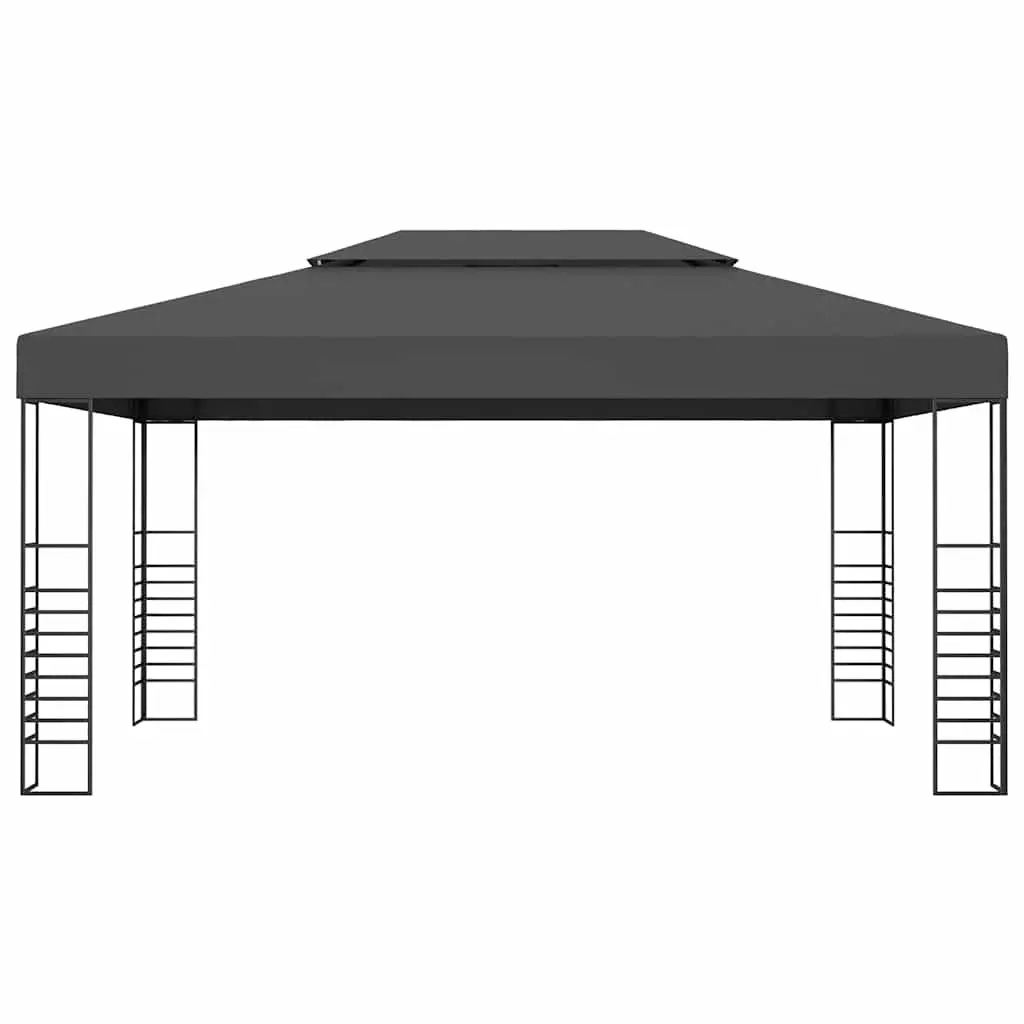Gazebo Anthracite 3x4 m Vented Canopy Outdoor Shade Structure