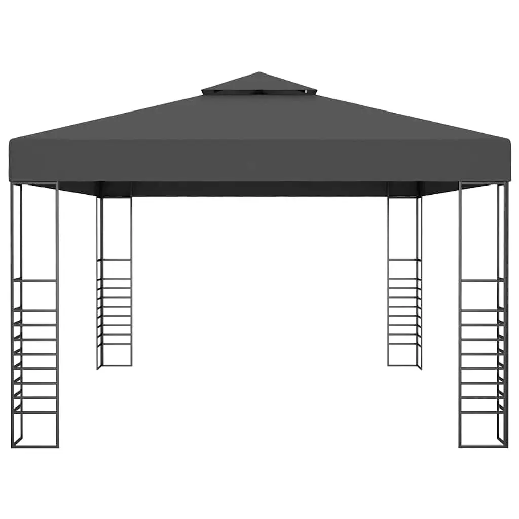 Gazebo Anthracite 3x4 m Vented Canopy Outdoor Shade Structure