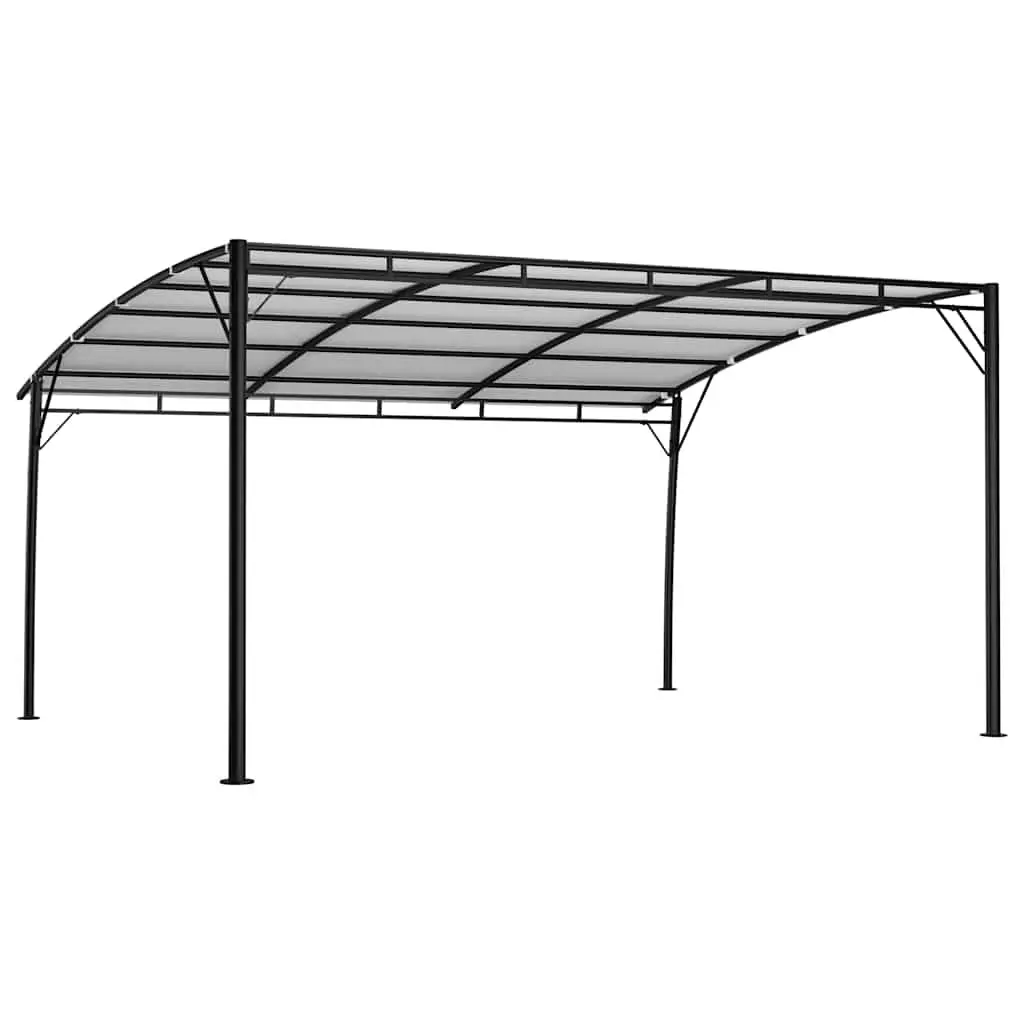Garden Sunshade Awning Cream 4x3x2.55m Sturdy Metal Frame Outdoor Shelter