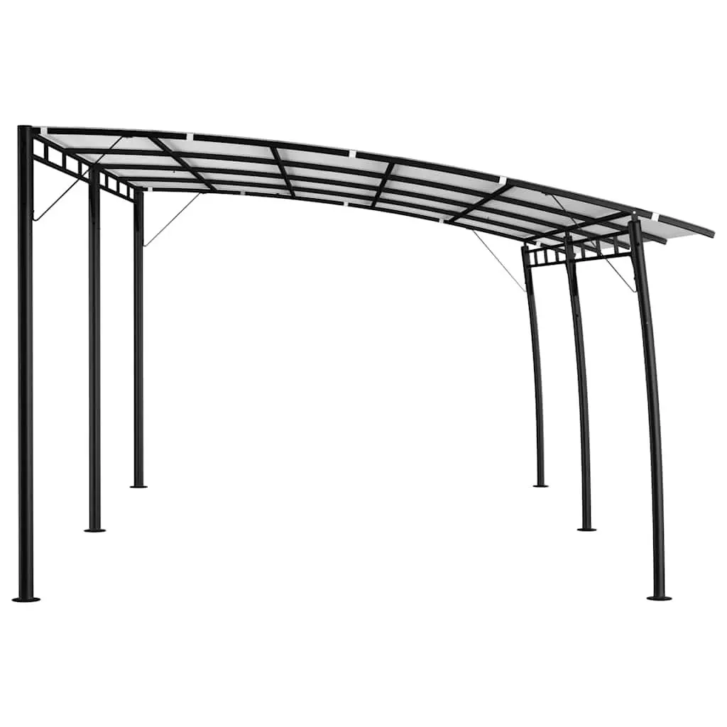 Garden Gazebo Sunshade Awning Cream 6x3m Sturdy Metal Frame