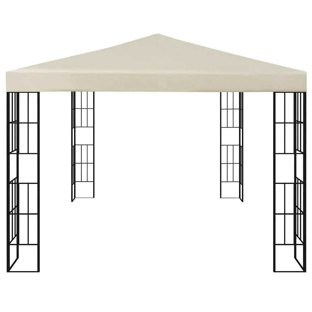 Outdoor Gazebo Cream 3x4 m Vented Canopy Patio Garden Shelter Shade Structure
