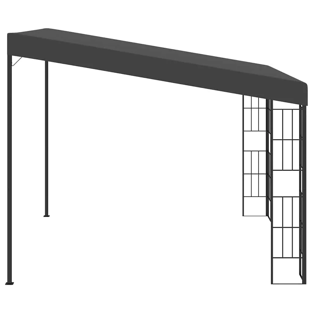 Wall-Mounted Gazebo Anthracite 3x3m Sun Shelter Outdoor Canopy Shade