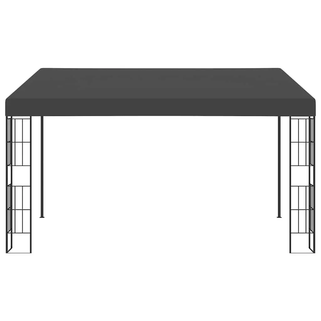 Wall-mounted Gazebo Anthracite 3x4 m Retractable Patio Sun Shade Shelter