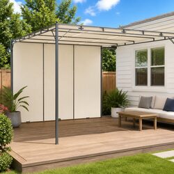 Outdoor Gazebo 4x3x2.25m: Simple Comfort