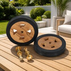 Friendly Sunlounger Spare Wheels - 2 Piece Set