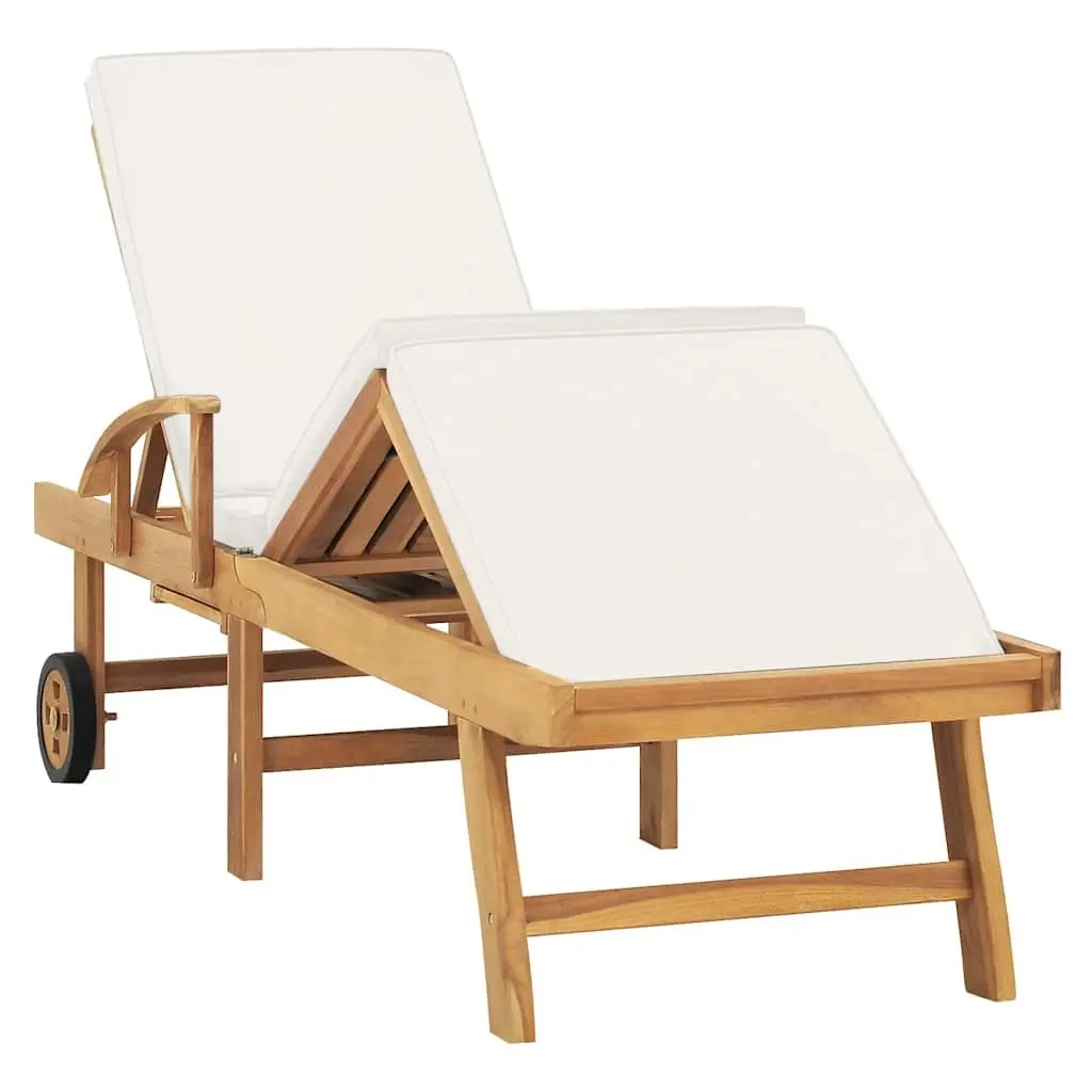 Sun Lounger with Wheels