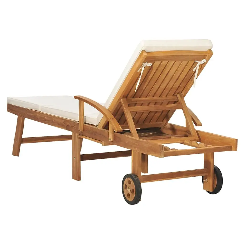 Sun Lounger with Wheels