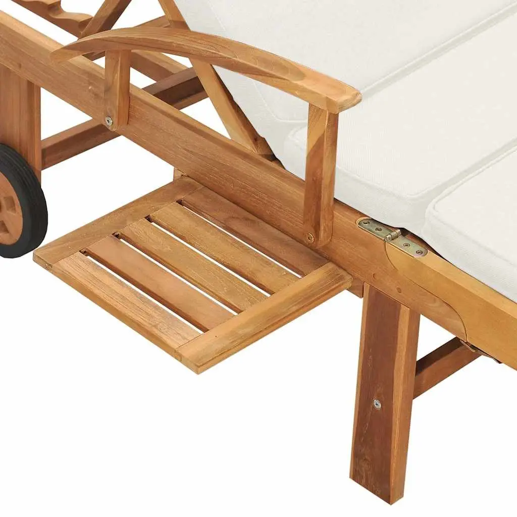 Sun Lounger with Wheels