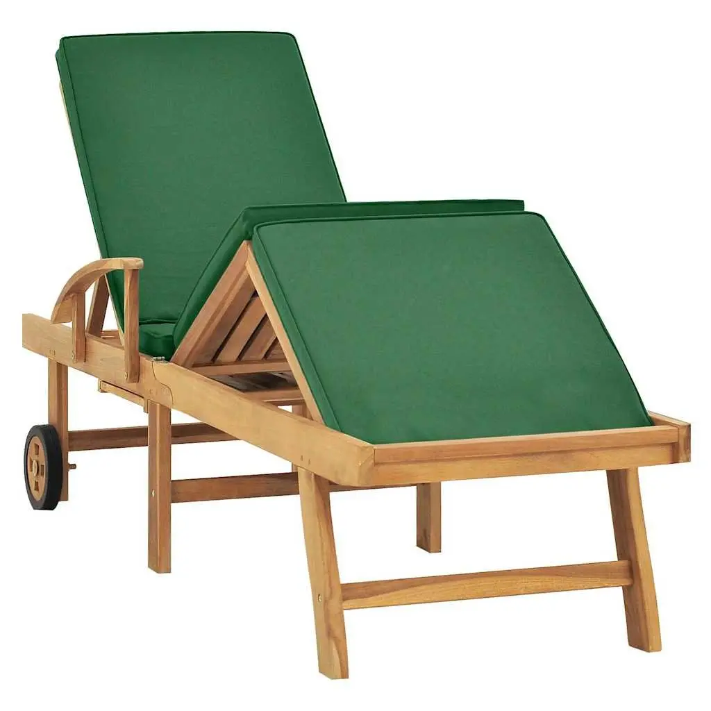 Teak Sun Lounger for Outdoors
