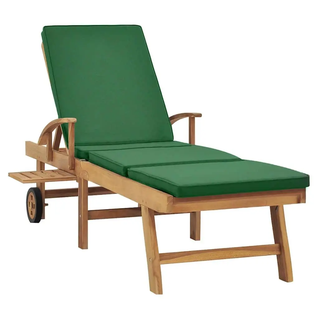 Teak Sun Lounger for Outdoors