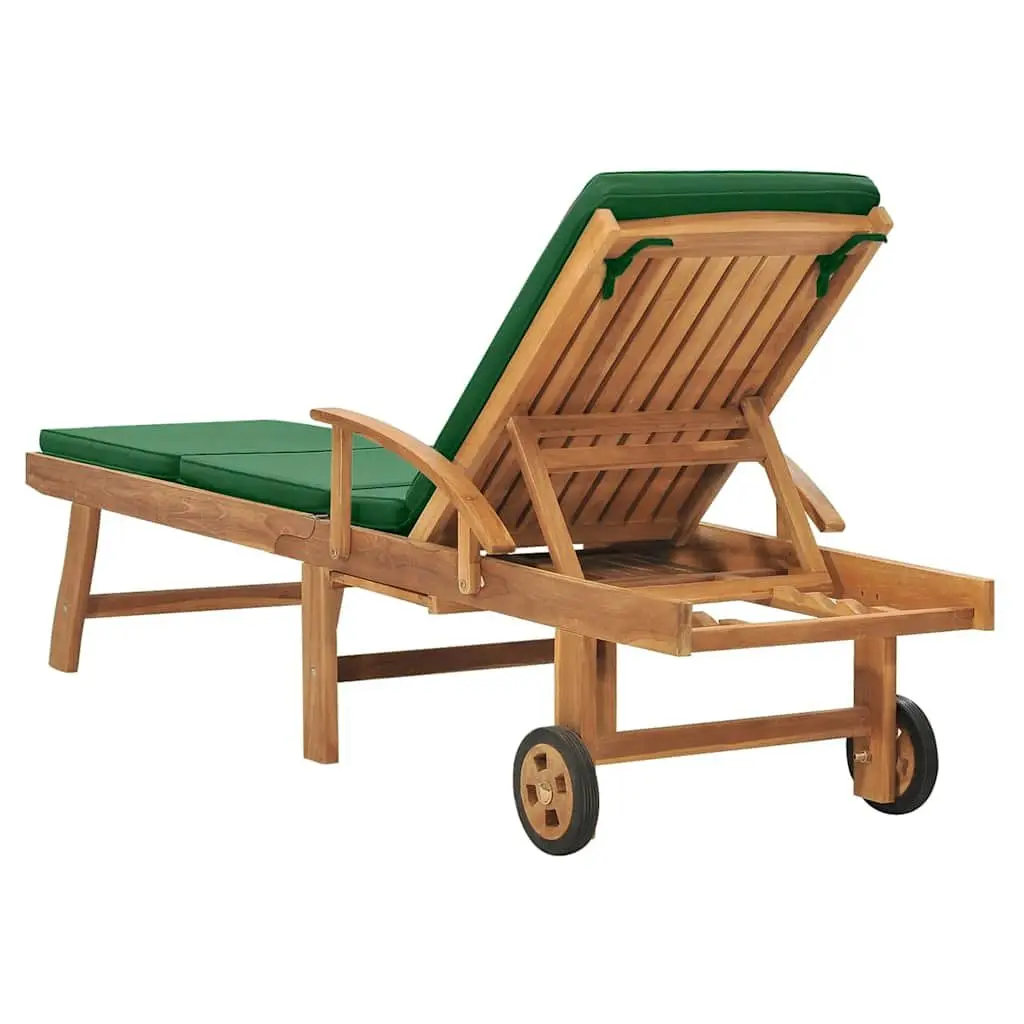 Teak Sun Lounger for Outdoors